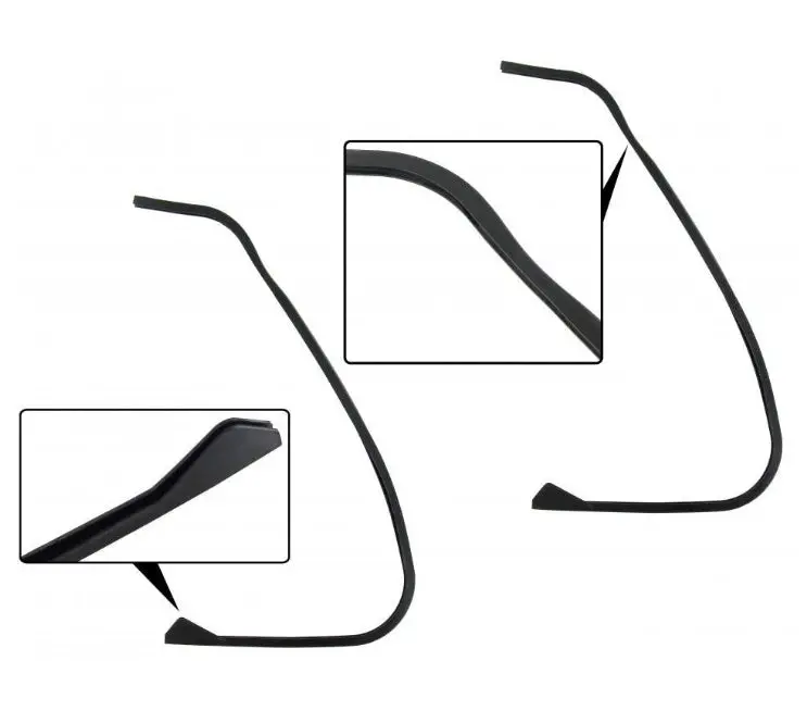 Seal Between Glass & Door Vent Window Frame, Kombi 1967-79 1