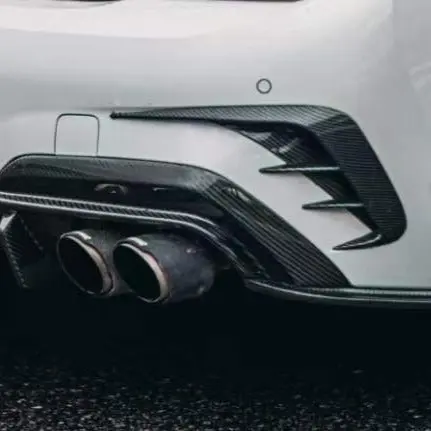Takd Carbon Dry Carbon Fiber Rear Bumper Canards For Bmw 3 Series G20 2019+ 1