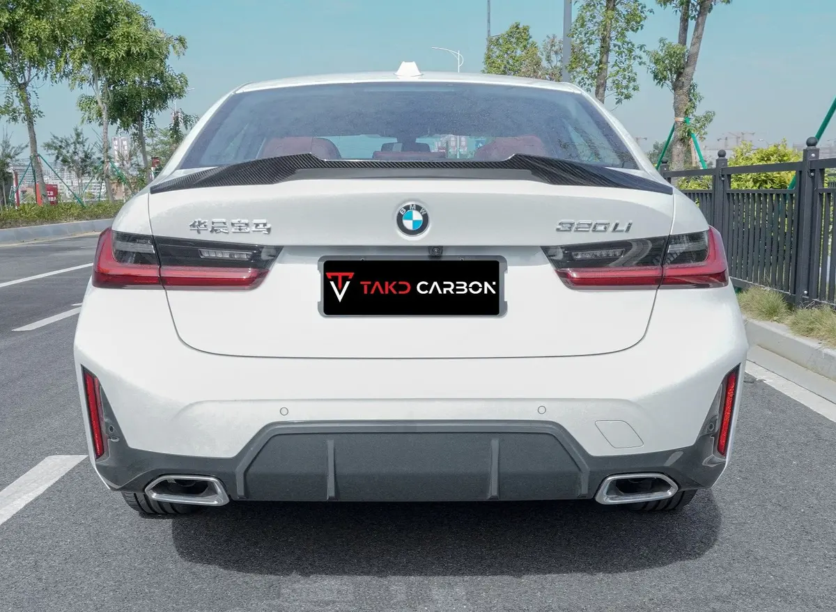 Takd Carbon Carbon Fiber Rear Lip Spoiler Ver. 2 For Bmw 3-Series G20 / G28 2019+ 1