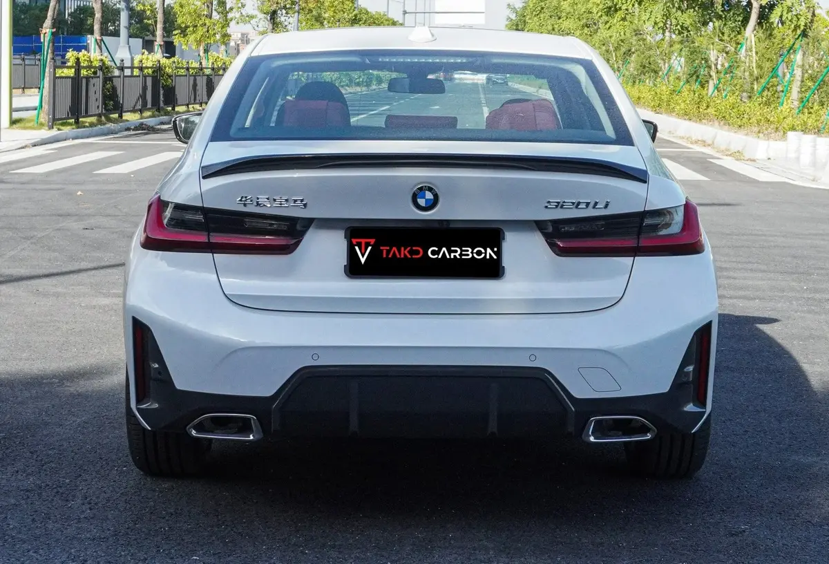 Takd Carbon Carbon Fiber Rear Lip Spoiler Ver. 3 For Bmw 3-Series G20 / G28 2019+ 1