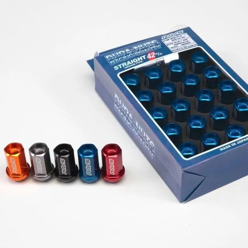 Rays Dura-Nuts Racing Quality 42Mm Straight M12 Nuts Set 1