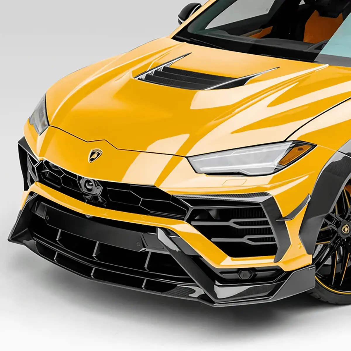 Lamborghini Urus Dry Carbon Fiber Rampante Edizione Front Spoiler 1