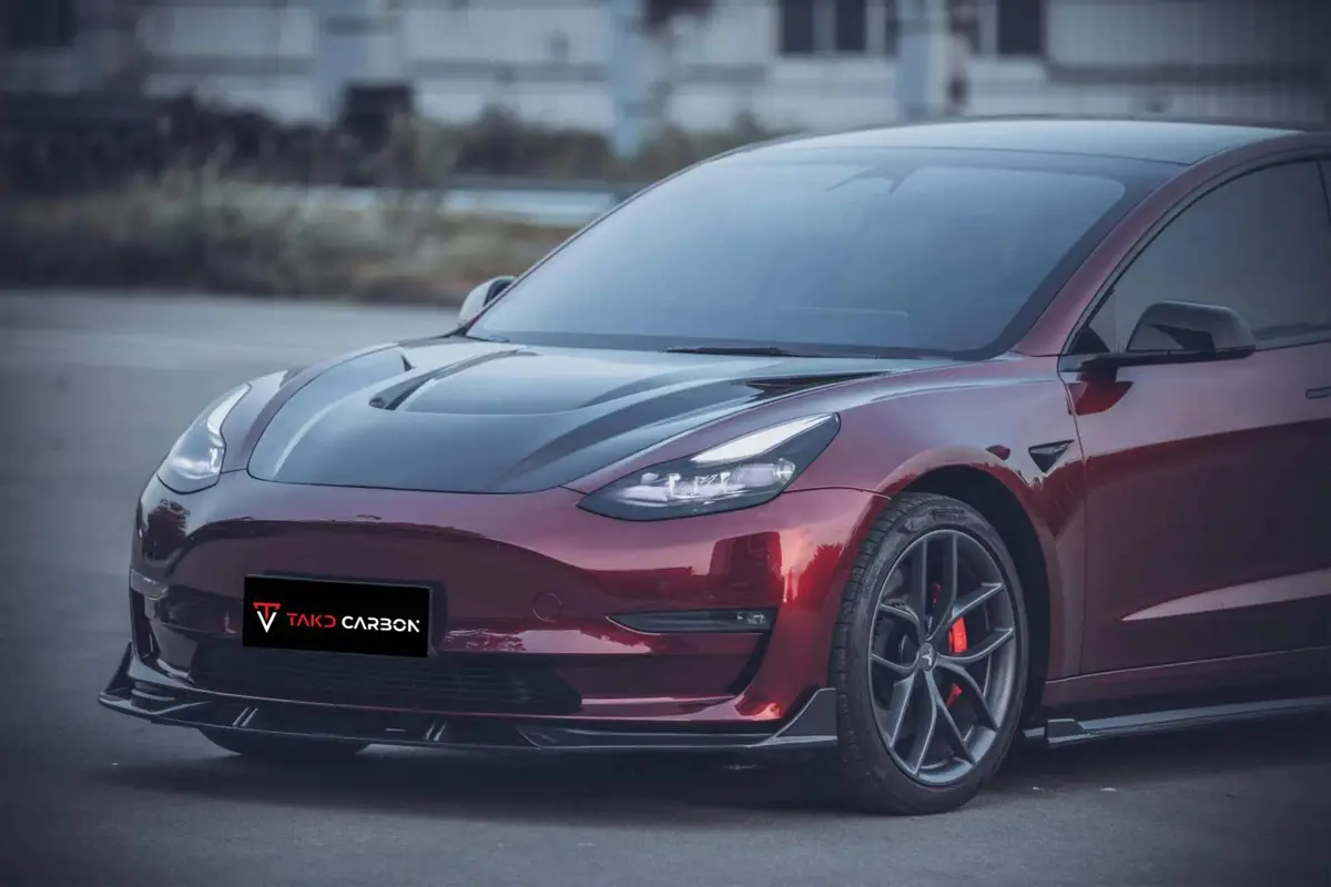 Takd Carbon Dry Carbon Fiber Body Kit For Tesla Model 3 1