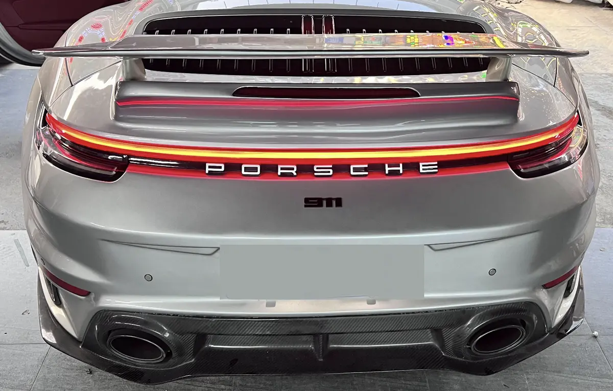 Sport Design Style Dry Carbon Fiber Rear Wing Spoiler For The Porsche 911 992 Carrera & Cabriolet 1