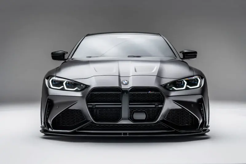 Aro 2021+ Bmw M3 G80 / M4 G82 Front Bumper Kit W/ Carbon Fiber Front Lip Spoiler 1