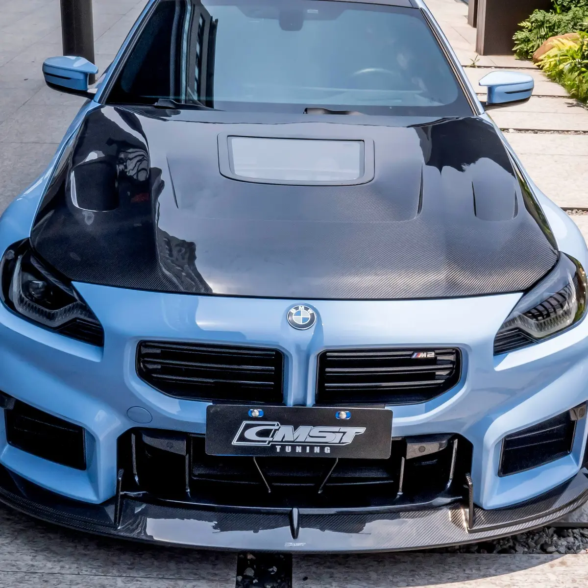 Cmst Carbon Fiber Front Hood Bonnet W/ Glass Window For Bmw M2 G87 2023+ 1