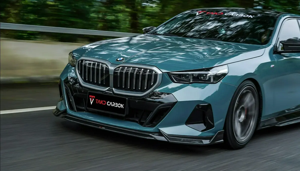Takd Carbon Dry Carbon Fiber Front Lip Spoiler For Bmw I5 / 5-Series G60 2023+ 1