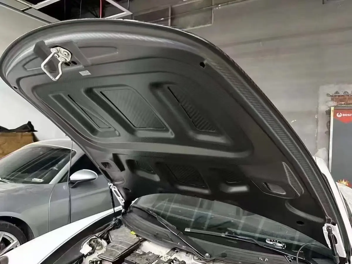 Porsche 981 Boxster/Cayman Gt2 Rs / Gt3 Rs Style Carbon Fiber Front Hood Bonnet 3