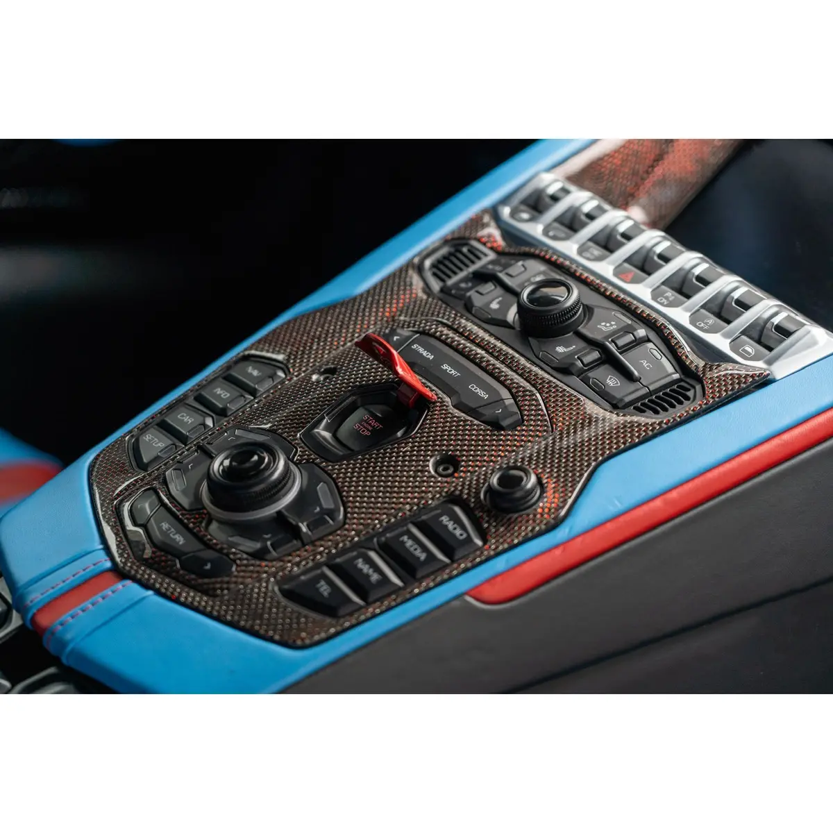 2011-2016 Lamborghini Aventador Lp700 Coupe / Roadster Dry Carbon Fiber Interior Kit Set 1