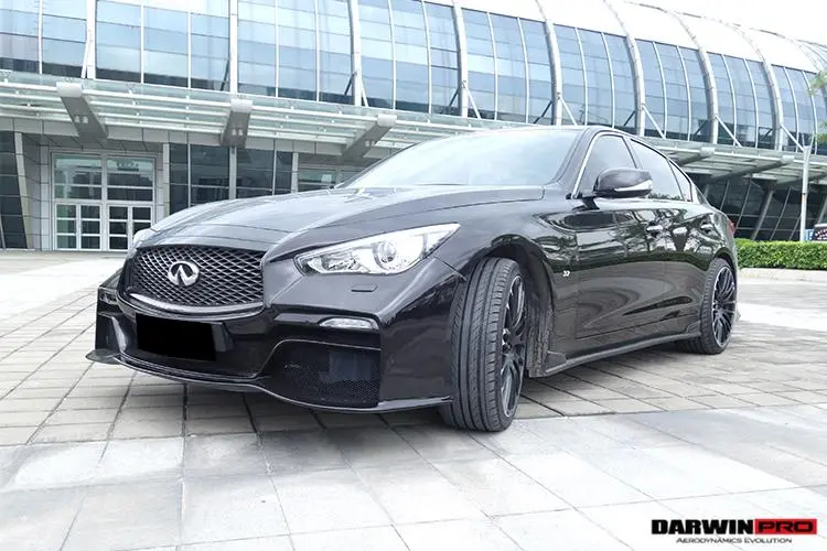 Darwinpro 2014-2017 Infiniti Q50 Sedan Eau Rouge Style Front Bumper 1