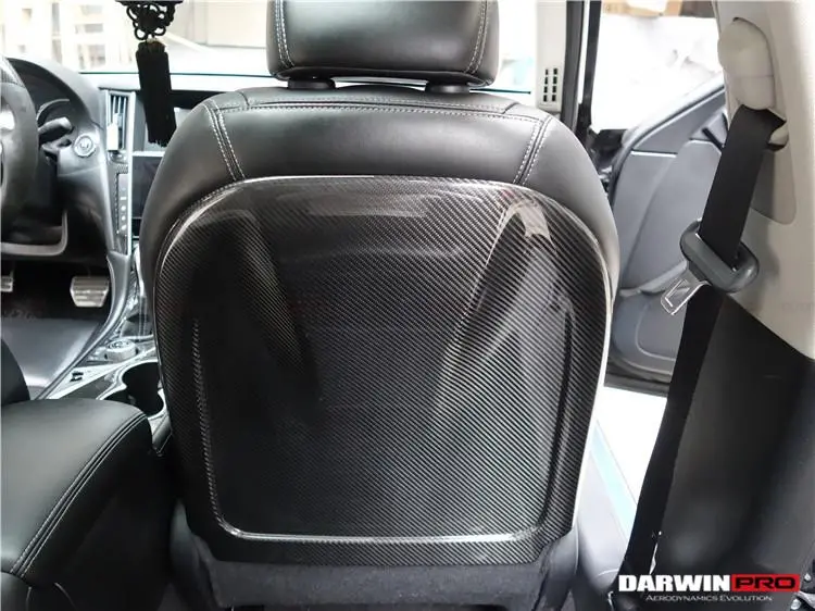 Darwinpro 2014-2017 Infiniti Q50 Sedan Dry Carbon Fiber Seatback Replacement 1