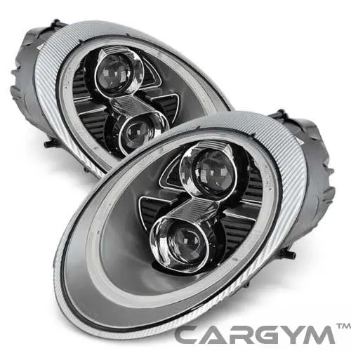 Porsche 997 911 2004-08 Dual Projectors Led Silver Headlight 1