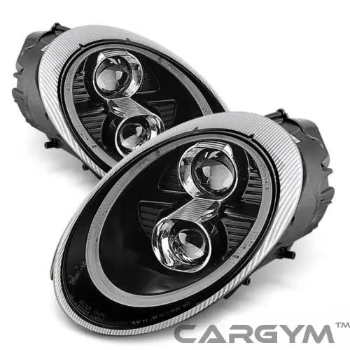 Porsche 997 911 2004-08 Dual Projectors Led Black Headlight 1