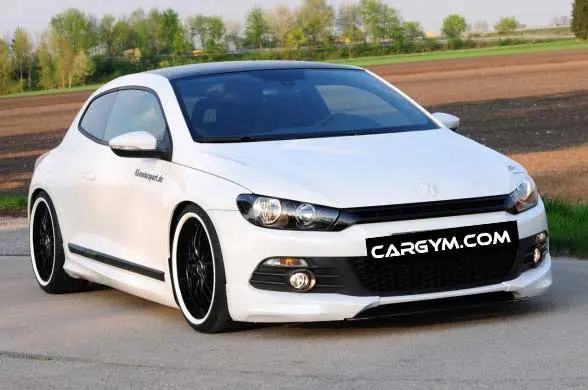 Vw C Style 3 Pieces Carbon Fiber Front Spoiler With Splitter 1