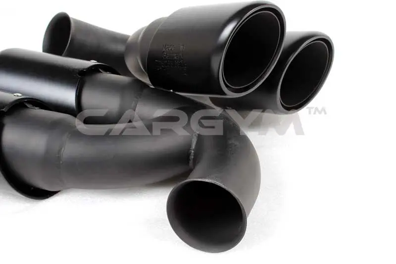 Porsche 958 Cayenne 2011+ Turbo Style Black Exhaust Tips 1