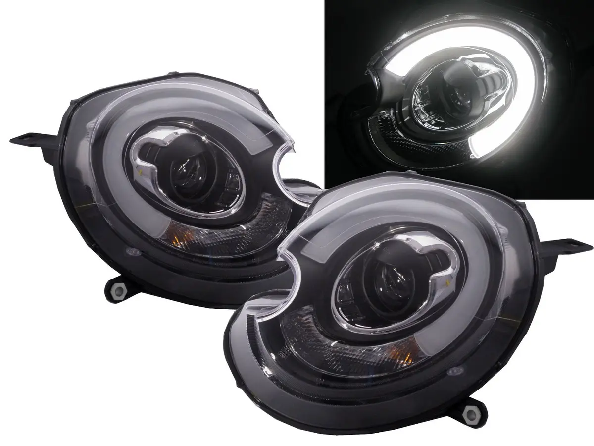 Mini Cooper 06-11 F56 Style Black Led Projector Headlight 1