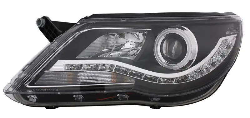 Volkswagen Tiguan 2007-2011 Led Headlight With Ccfl Halo Ring 1