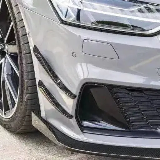 Karbel Carbon Dry Carbon Front Bumper Canards For Audi Rs7 S7 A7 C8 2019+ 1