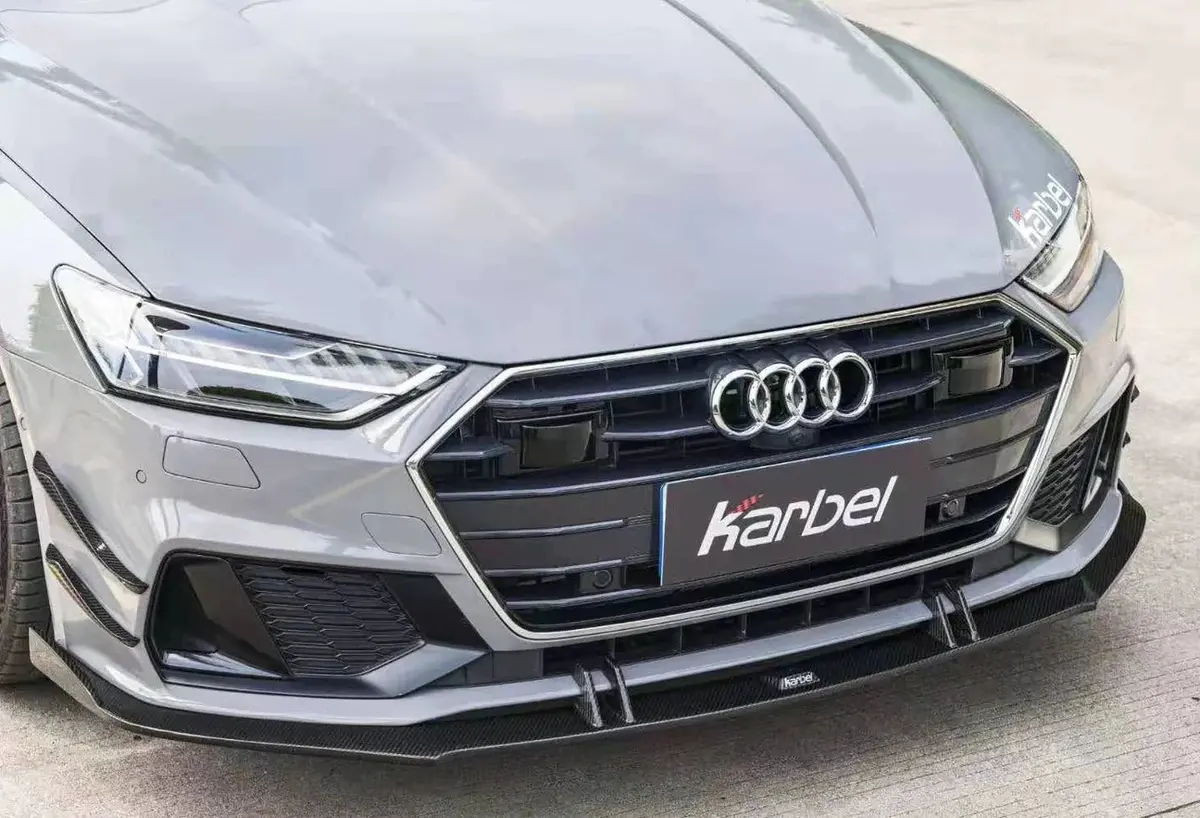 Karbel Carbon Dry Carbon Front Lip Spoiler For Audi Rs7 S7 A7 C8 2019+ 1