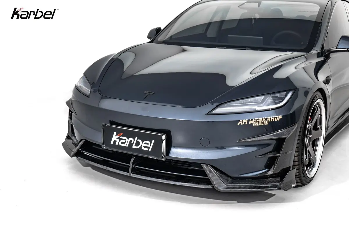 Karbel Dry Carbon Fiber Aerodynamic Body Kit for Tesla Model 3 Performance (2023–2024) - Image 3