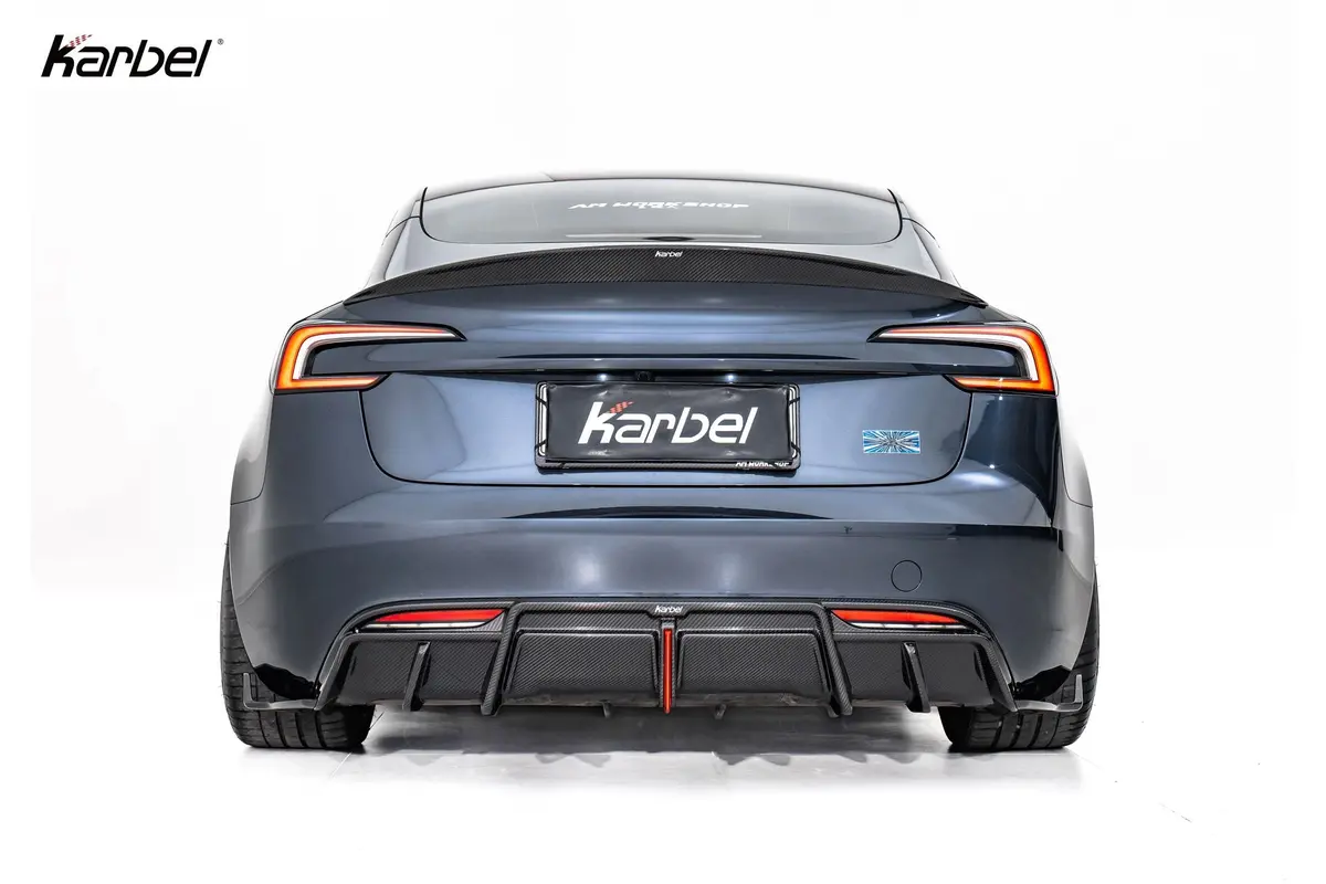 Karbel Dry Carbon Fiber Aerodynamic Body Kit for Tesla Model 3 Performance (2023–2024) - Image 5
