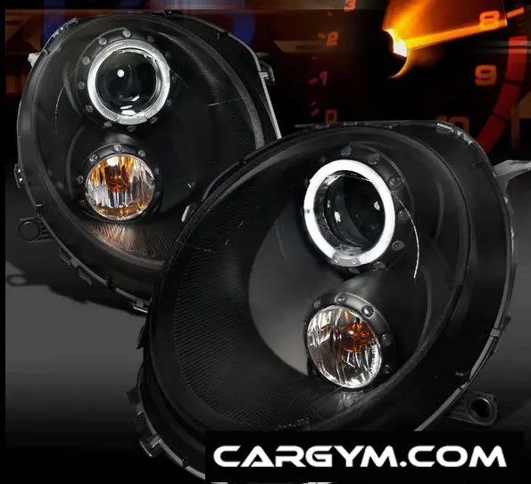 Mini Cooper 06-11 Black Housing Led Projector Headlight 1