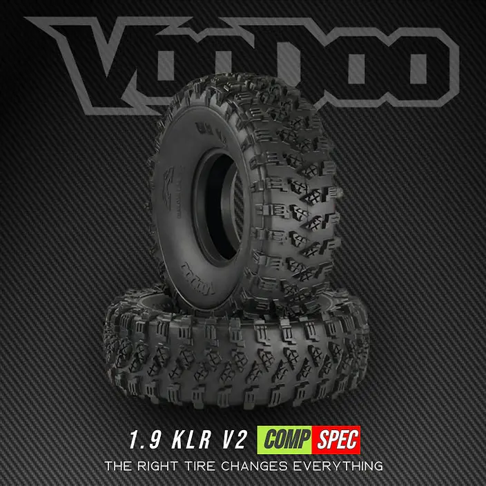 Voodoo Klr V2 Competition Spec Vex 1.9/4.7 Tires Pair (Red Ultra Soft Compound) 1