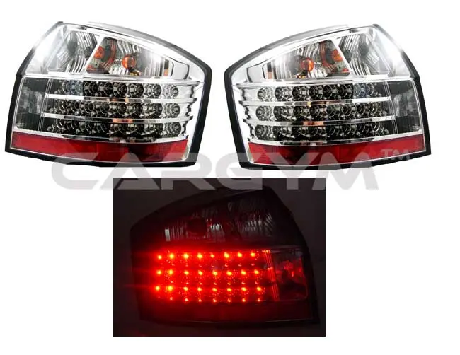 Audi A4 B6 2002-2005 Chrome Housing Led Taillight 1