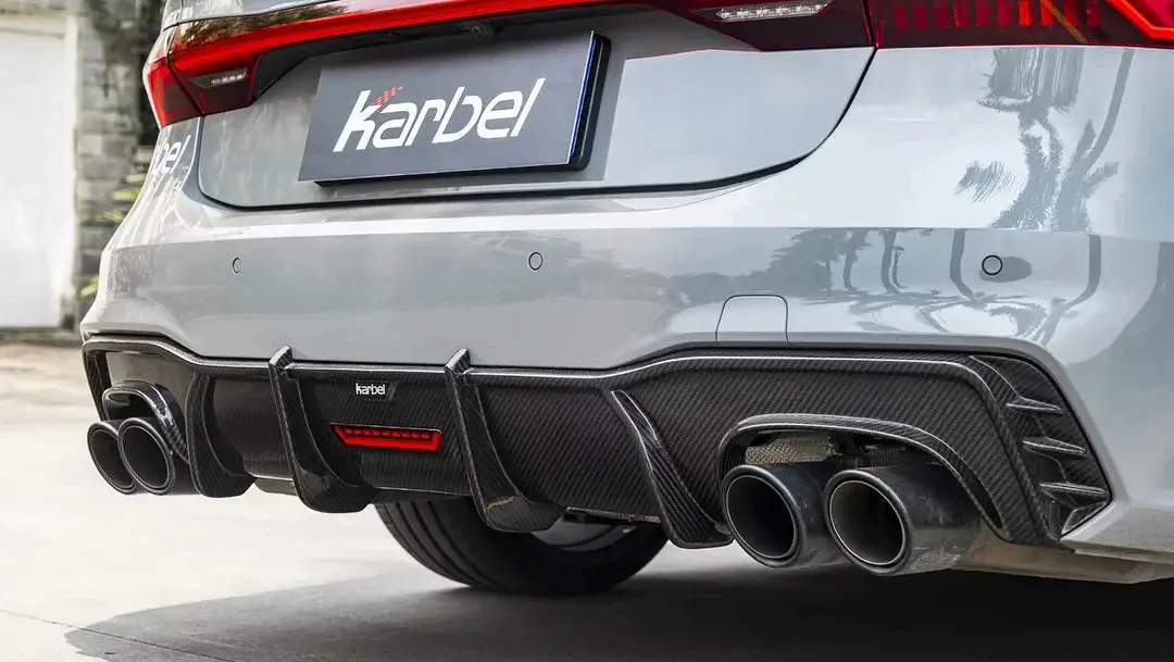 Karbel Carbon Dry Carbon Rear Diffuser Ver. 1 For Audi Rs7 S7 A7 C8 2019+ 1