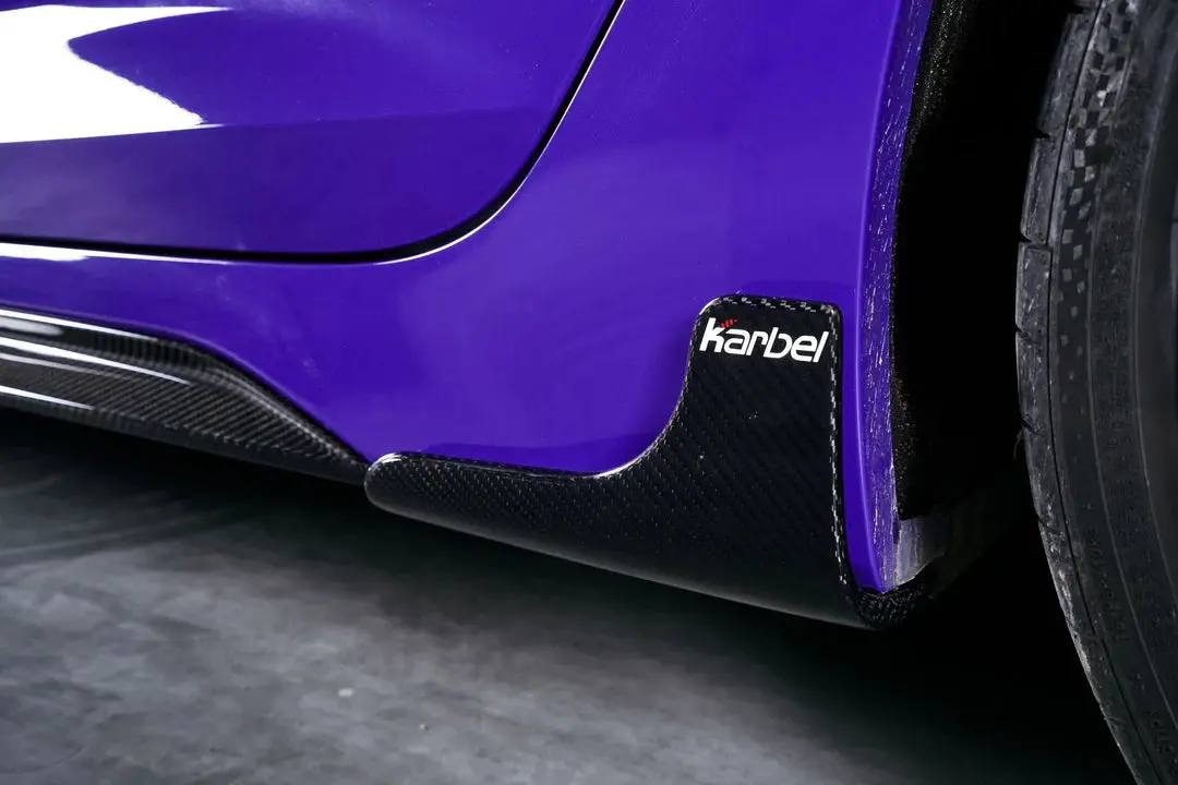 Karbel Carbon Dry Carbon Fiber Side Skirt Overlay Trim & Extension Trim For Audi Rs5 B9.5 2020+ 2