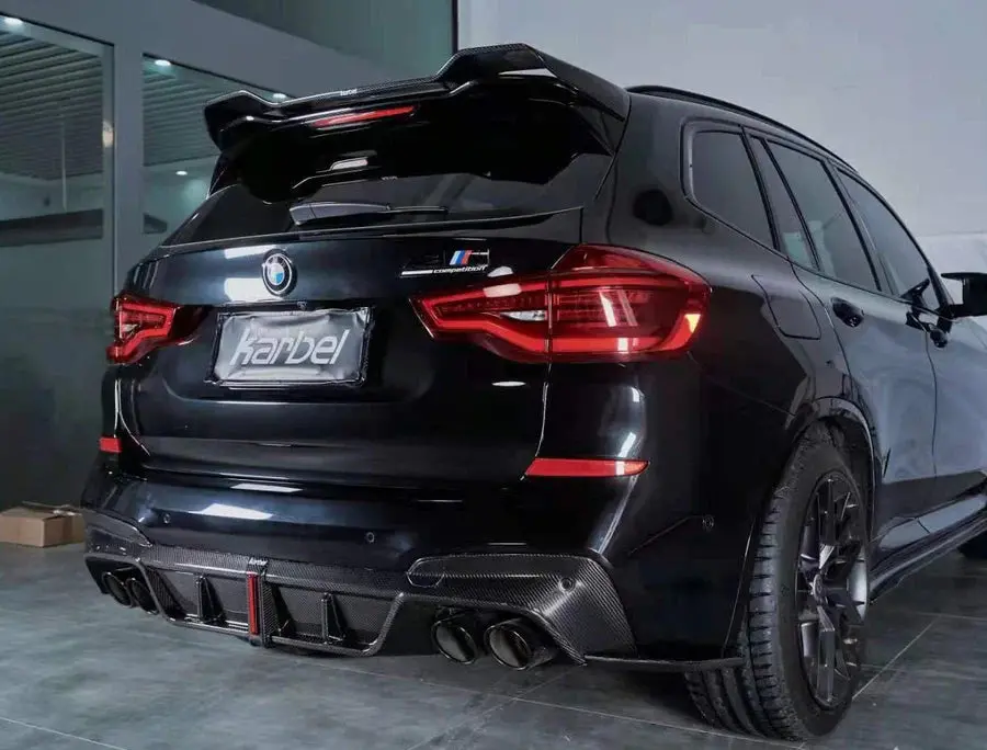 Karbel Carbon Dry Carbon Fiber Rear Diffuser For Bmw X3 & X3m & X3mc G01 F97 2019-2021 1
