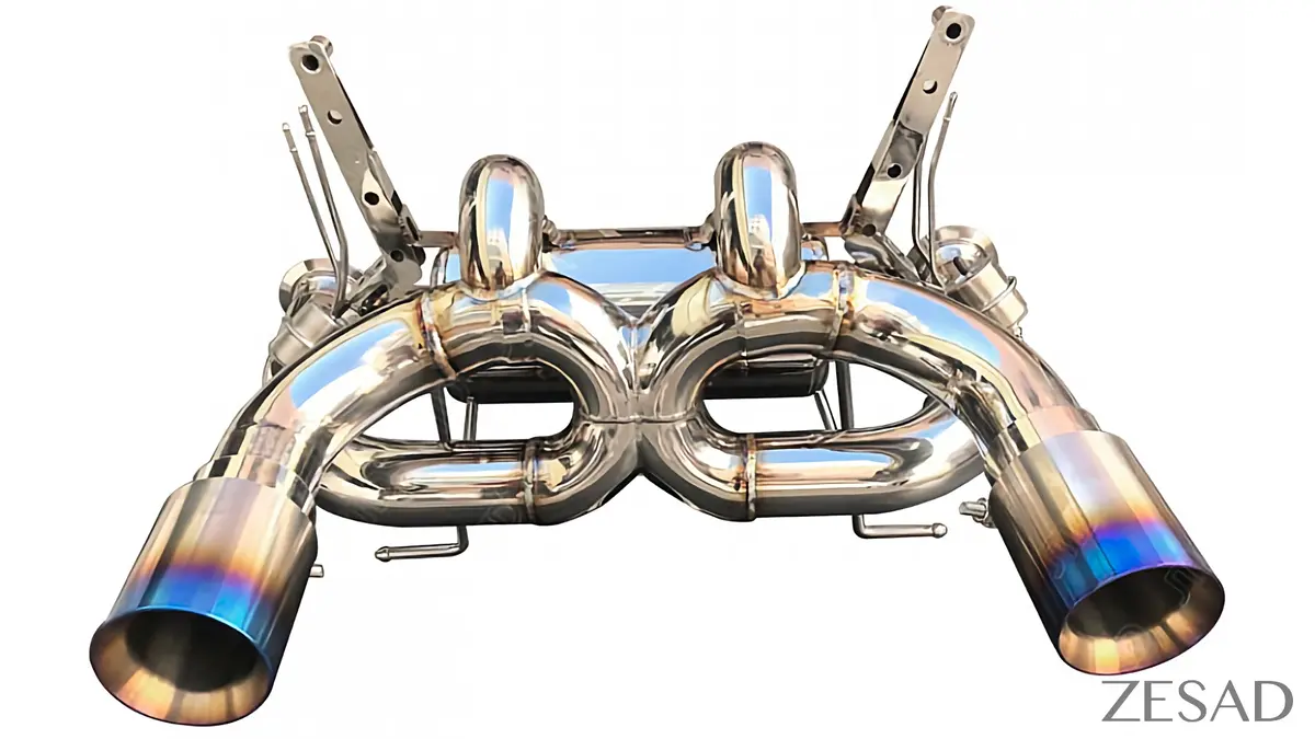 Dmc Lamborghini Aventador Exhaust: Titanium Or Stainless Steel: Gold Or Blue Purple Finish: Fits The Oem Lp700, Lp720, Lp740 S And Sv / Svj Lp750 System: With Valves & End Tips 1