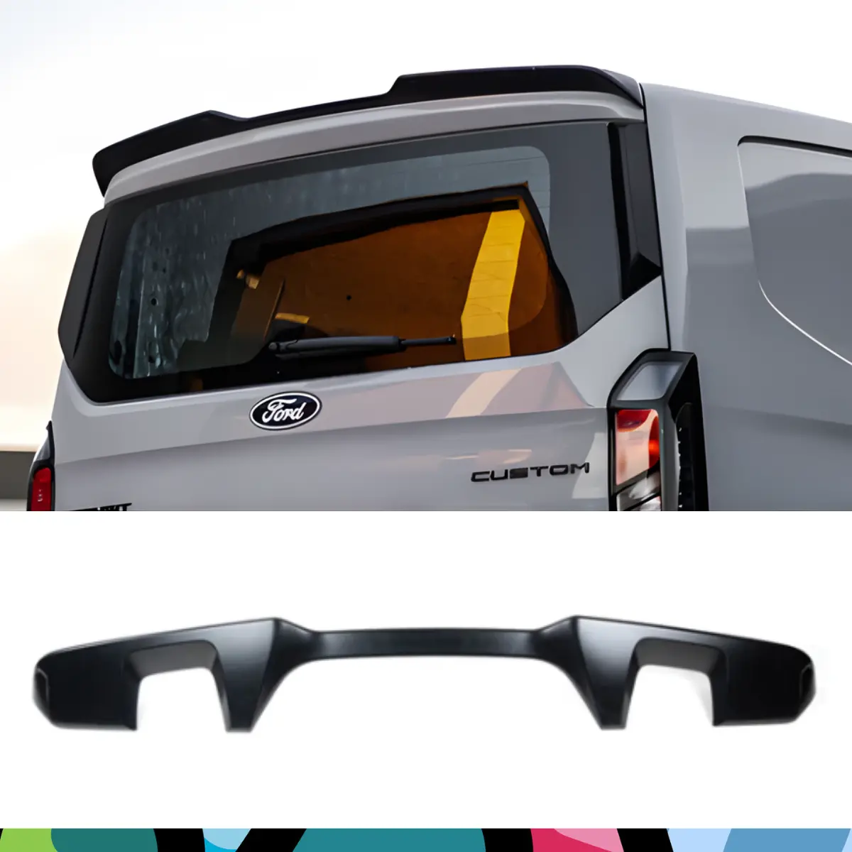 Lv-Rf Spoiler (Tailgate) For Transit Custom/Vw Transporter T7 1