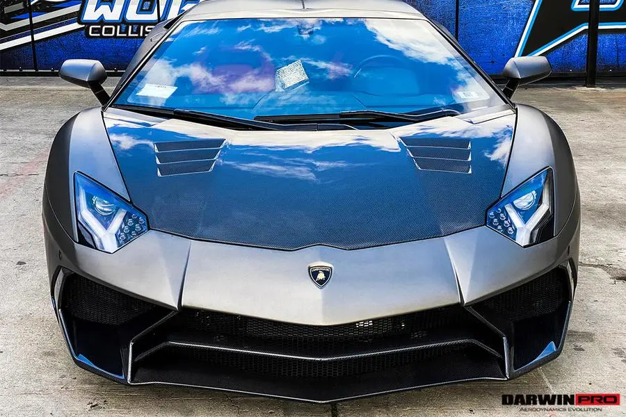 Darwinpro 2011-2016 Lamborghini Aventador Lp700 Coupe/Roadster Bkss Style Hood 1