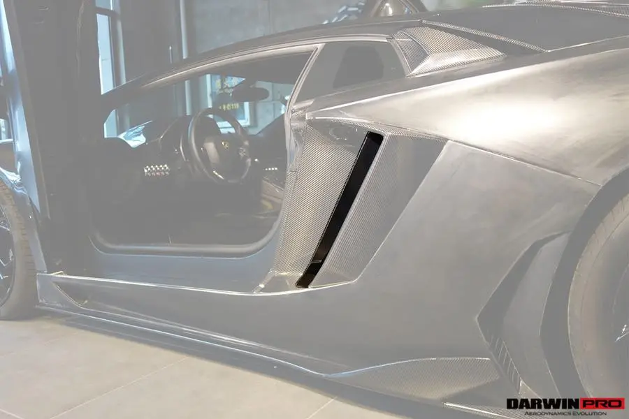 Darwinpro 2011-2016 Lamborghini Aventador Lp700 Coupe Bkss Style Carbon Fiber Quarter Panel Fender Vent Inside 1