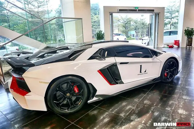 Darwinpro 2011-2016 Lamborghini Aventador Lp700 Coupe/Roadster Bkss Style Carbon Fiber Side Skirts Under Board 1