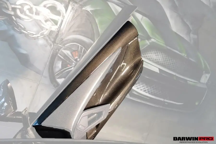 Darwinpro 2011-2016 Lamborghini Aventador Lp700 Coupe Carbon Fiber Inner Door Replace 1