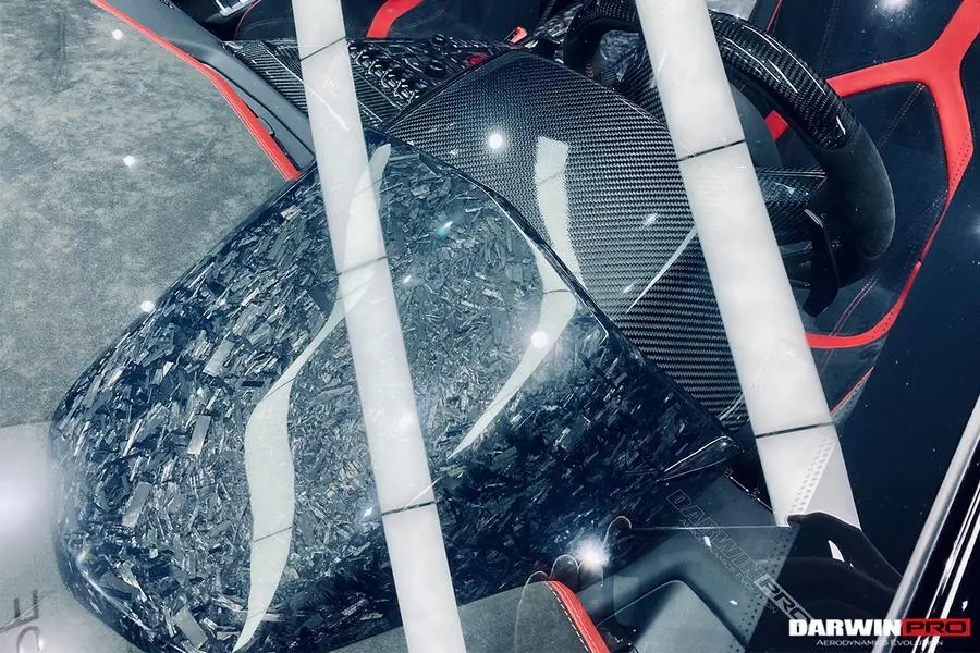 Darwinpro 2011-2016 Lamborghini Aventador Lp700 Coupe/Roadster Carbon Fiber Instrument Surround Panel Cover 1