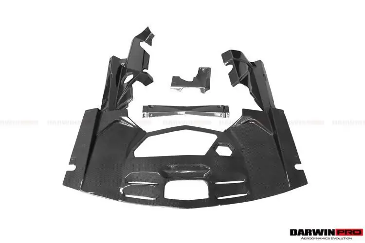 Darwinpro 2011-2016 Lamborghini Aventador Lp700 Coupe Carbon Fiber Engine Trunk Kit 1