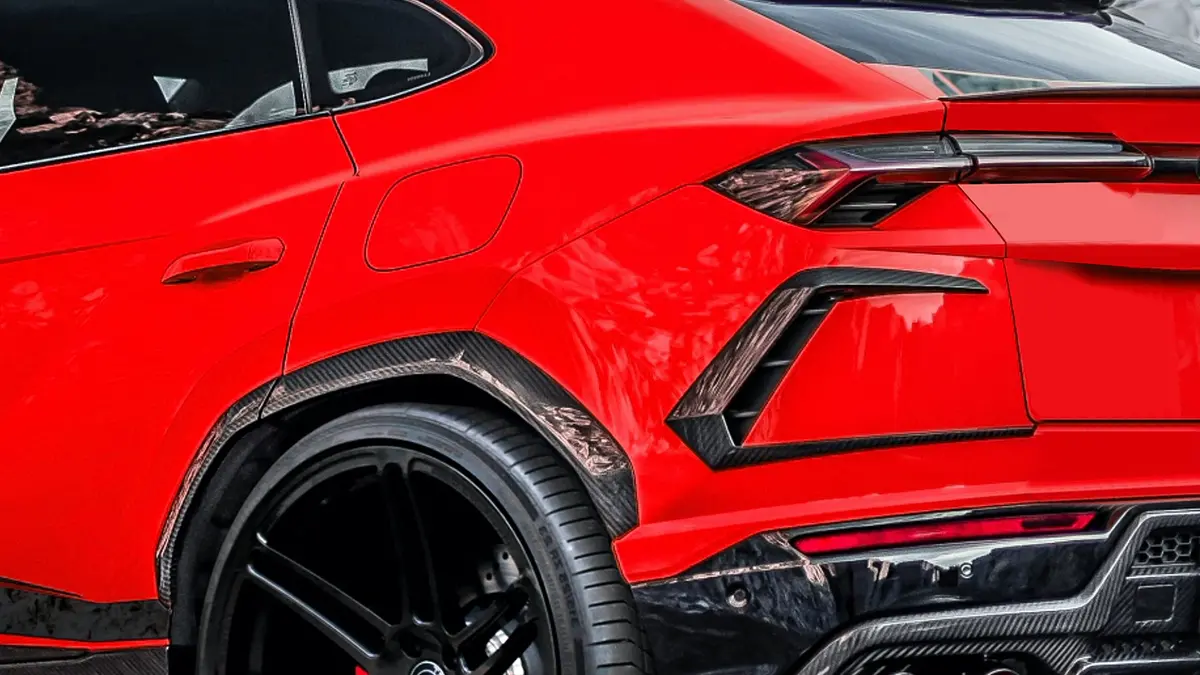 Dmc Lamborghini Urus Forged Carbon Fiber Rear Bumper Trims Air Vents Covers 1