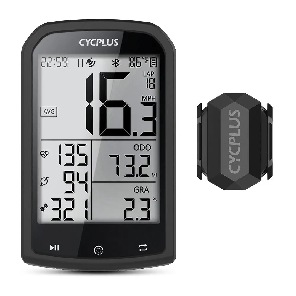 Cycplus Bike Computer M1 + C3 Bike Speed & Cadence Sensor 1