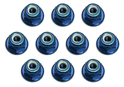 31550 Ft Locknuts, M3 Blue Aluminum 1