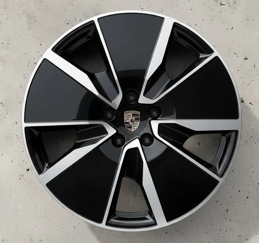 (Demo Car Wheels) 21” Porsche Macan Ev Aero Turbo Design Oe Wheels 1