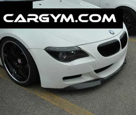 Bmw E63 M6 V Style Carbon Fiber Front Lip Spoiler 1