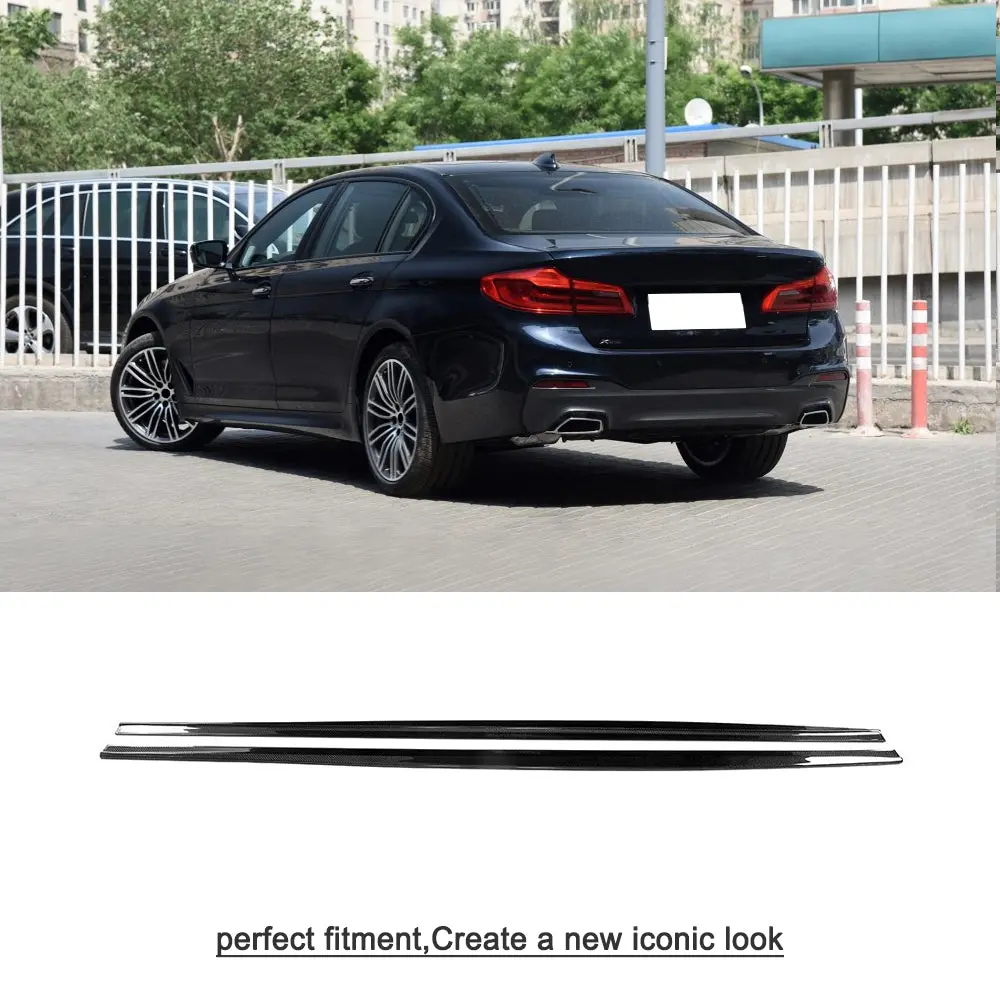 Bmw 5-Series G30 M-Performance Style Carbon Fiber Side Skirts 1