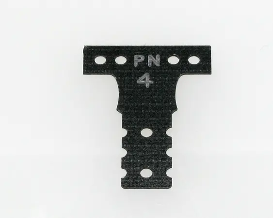 Mr3044k Mini-Z Mr03 Mm G10 Black Fiber Glass T-Plate #4 1