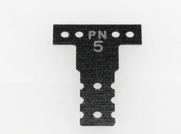 Mr3045k Mini-Z Mr03 Mm G10 Black Fiber Glass T-Plate #5 1