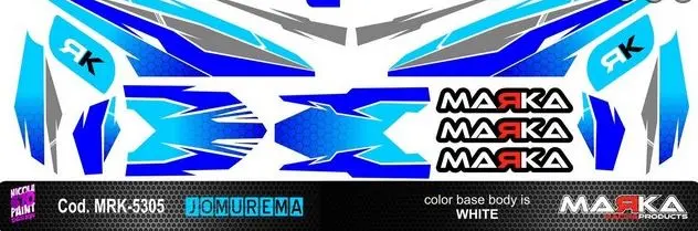 Mrk-5305 Mini-Z Body Decal Blue 1
