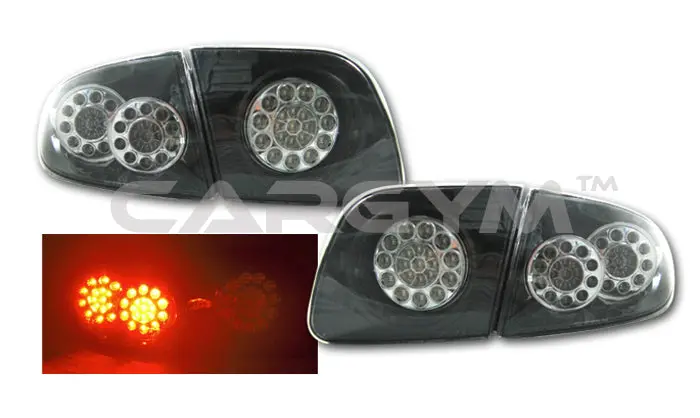 Mazda3 4D 2003-2006 Sedan Black Housing Led Taillight 1