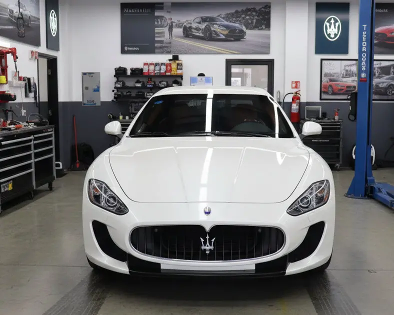 Maserati Granturismo Gt Mc Stradale Style Front Bumper W/ Carbon Fiber Lip 1